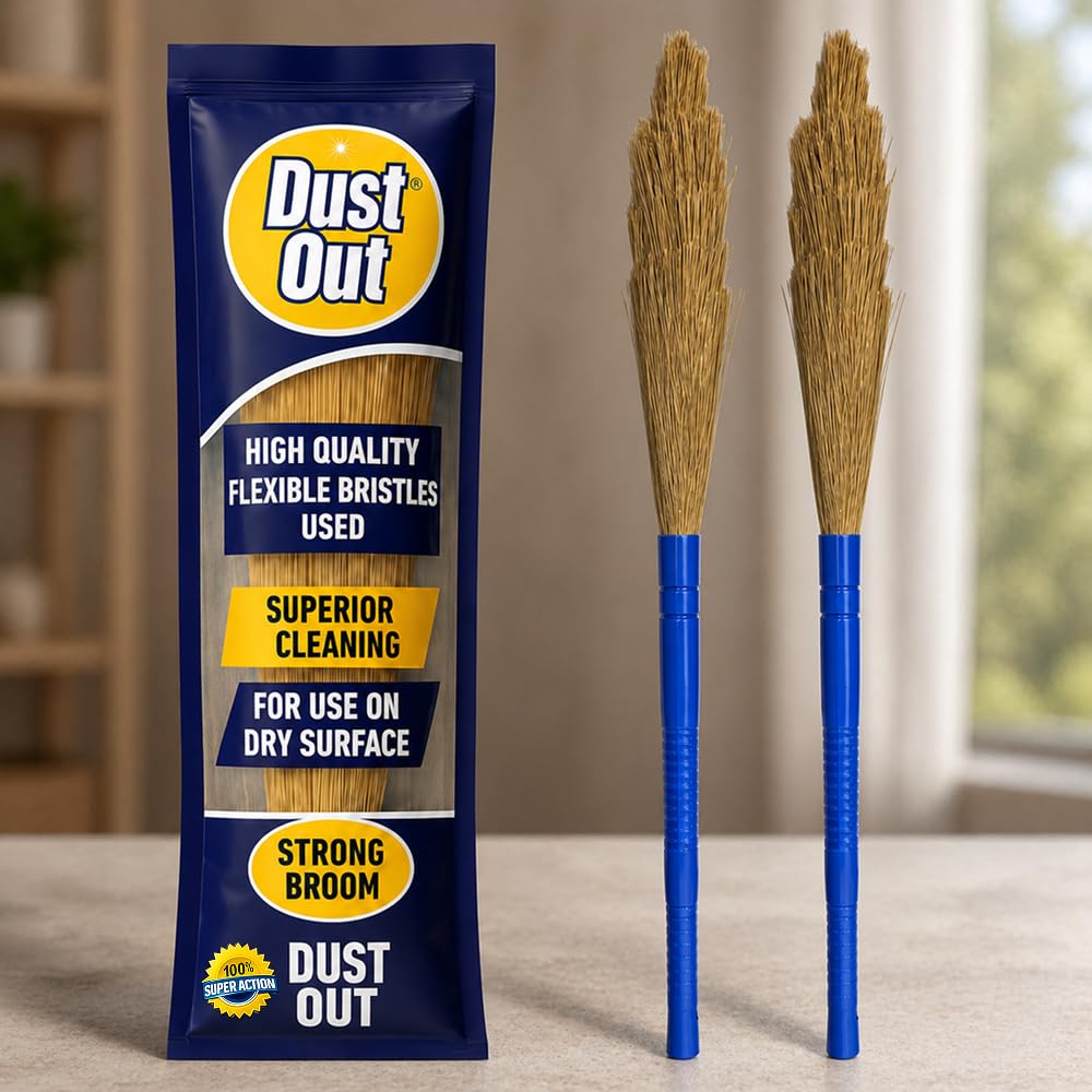Dustout Plastic Grass Broom